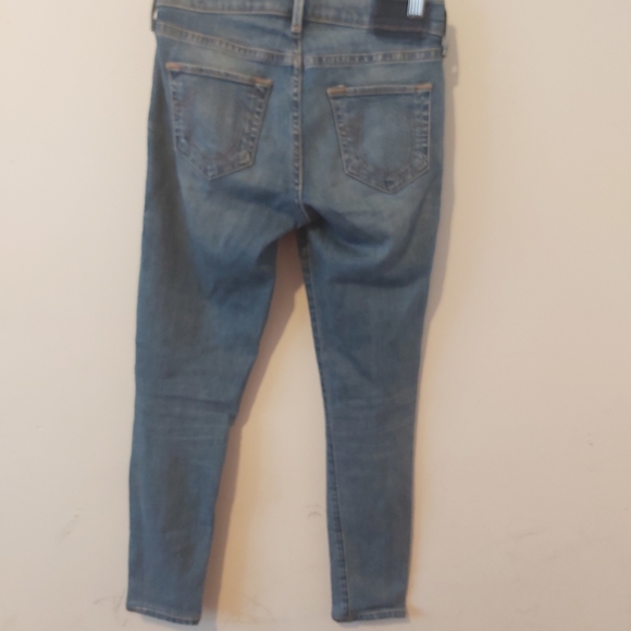 TRUE RELIGION | Women's Halle Mid Rise Super Skinny Jeans Gypset Blue Size 23 - Picture 2 of 14